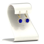 Load image into Gallery viewer, lever-back-square-halo-diamond-earrings-with-sapphire-in-yellow-gold-FDEAR11243GSABL-NL-YG.jpg
