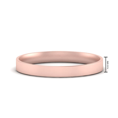 Light Weight Flat Mens Wedding Band