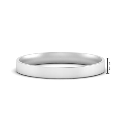 Light Weight Flat Mens Wedding Band