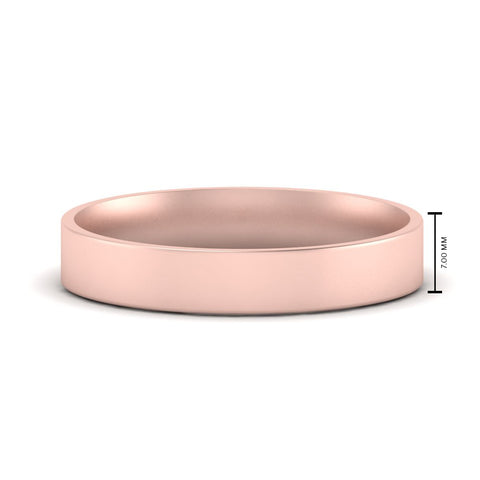 Light Weight Flat Mens Wedding Band