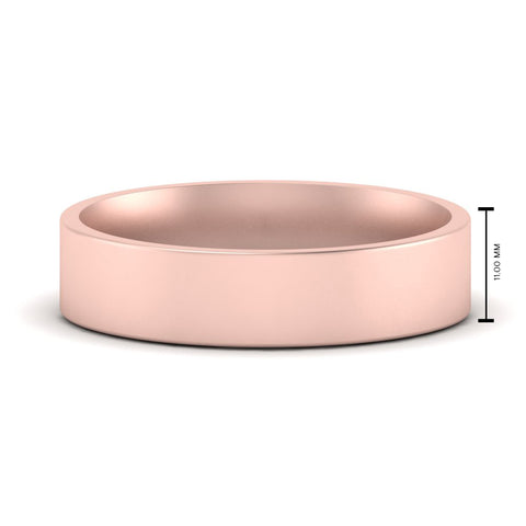 Light Weight Flat Mens Wedding Band