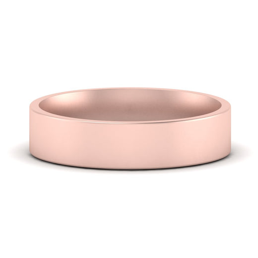 Light Weight Flat 4 mm Mens Wedding Band