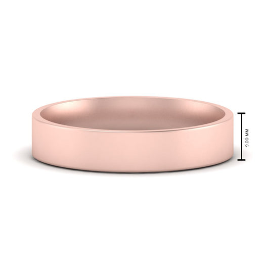 Light Weight Flat 4 mm Mens Wedding Band
