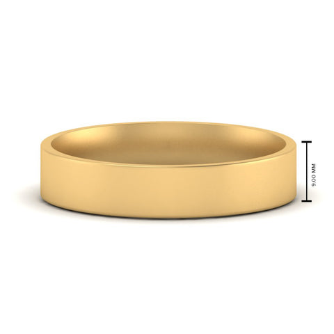 Light Weight Flat Mens Wedding Band