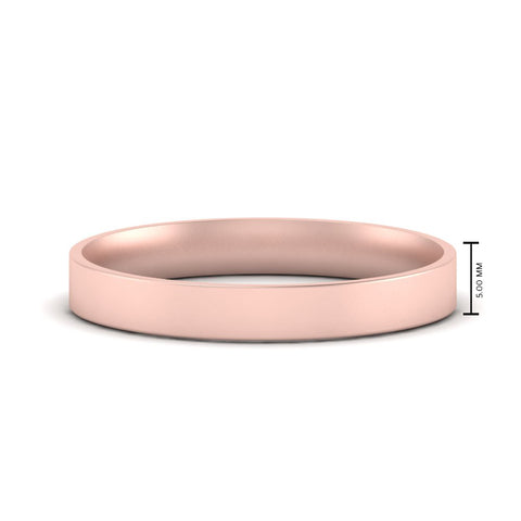 Light Weight Flat Mens Wedding Band