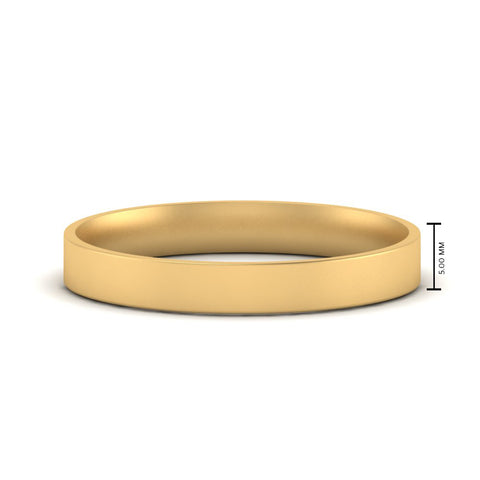 Light Weight Flat Mens Wedding Band