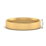 Load image into Gallery viewer, Light Weight Flat 4 mm Mens Wedding Band

