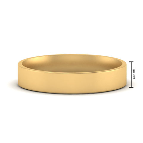 Light Weight Flat Mens Wedding Band