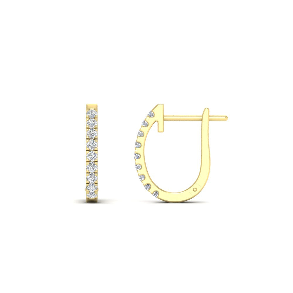 lightweight 0.25 ct diamond huggie hoops-in-yellow-gold-FDEAR11260ANGLE2-0.25-NL-YG