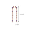 Load image into Gallery viewer, long-hanging-diamond-drop-earring-with-blue-sapphire-in-14K-rose-gold-FDEAR652340GSABL-NL-RG
