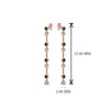Load image into Gallery viewer, long-hanging-diamond-drop-earring-with-emerald-in-14K-rose-gold-FDEAR652340GEMGR-NL-RG