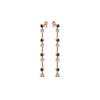 Load image into Gallery viewer, long-hanging-diamond-drop-earring-with-emerald-in-14K-rose-gold-FDEAR652340GEMGR-NL-RG