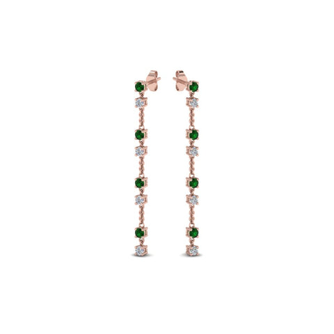 long-hanging-diamond-drop-earring-with-emerald-in-14K-rose-gold-FDEAR652340GEMGR-NL-RG
