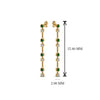 Load image into Gallery viewer, long-hanging-diamond-drop-earring-with-emerald-in-14K-yellow-gold-FDEAR652340GEMGR-NL-YG