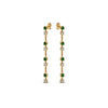 Load image into Gallery viewer, long-hanging-diamond-drop-earring-with-emerald-in-14K-yellow-gold-FDEAR652340GEMGR-NL-YG