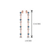Load image into Gallery viewer, long-hanging-diamond-drop-earring-with-ice-blue-topaz-in-14K-rose-gold-FDEAR652340GICBLTO-NL-RG