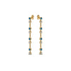 Load image into Gallery viewer, long-hanging-diamond-drop-earring-with-ice-blue-topaz-in-14K-yellow-gold-FDEAR652340GICBLTO-NL-YG