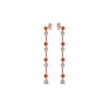 Load image into Gallery viewer, long-hanging-diamond-drop-earring-with-orange-sapphire-in-14K-rose-gold-FDEAR652340GSAOR-NL-RG
