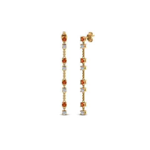 long-hanging-diamond-drop-earring-with-orange-sapphire-in-14K-yellow-gold-FDEAR652340GSAOR-NL-YG