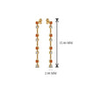 Load image into Gallery viewer, long-hanging-diamond-drop-earring-with-orange-sapphire-in-14K-yellow-gold-FDEAR652340GSAOR-NL-YG