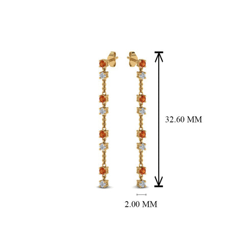 long-hanging-diamond-drop-earring-with-orange-sapphire-in-14K-yellow-gold-FDEAR652340GSAOR-NL-YG