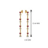 Load image into Gallery viewer, long-hanging-diamond-drop-earring-with-pink-sapphire-in-14K-yellow-gold-FDEAR652340GSADRPI-NL-YG