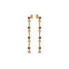 Load image into Gallery viewer, long-hanging-diamond-drop-earring-with-pink-sapphire-in-14K-yellow-gold-FDEAR652340GSADRPI-NL-YG
