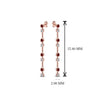 Load image into Gallery viewer, long-hanging-diamond-drop-earring-with-ruby-in-14K-rose-gold-FDEAR652340GRUDR-NL-RG