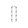Load image into Gallery viewer, long-hanging-diamond-drop-earring-with-ruby-in-14K-white-gold-FDEAR652340GRUDR-NL-WG