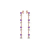 Load image into Gallery viewer, long-hanging-diamond-drop-earring-with-violac-topaz-in-14K-rose-gold-FDEAR652340GVITO-NL-RG