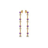 Load image into Gallery viewer, long-hanging-diamond-drop-earring-with-violac-topaz-in-14K-yellow-gold-FDEAR652340GVITO-NL-YG