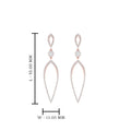 Thumbnail 3 - long-hanging-diamond-teardrop-earring-in-rose-gold-FD-EAR10629-NL-RG
