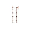 Load image into Gallery viewer, long-hanging-drop-earring-with-black-diamond-in-14K-rose-gold-FDEAR652340GBLACK-NL-RG