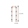 Load image into Gallery viewer, long-hanging-drop-earring-with-black-diamond-in-14K-rose-gold-FDEAR652340GBLACK-NL-RG