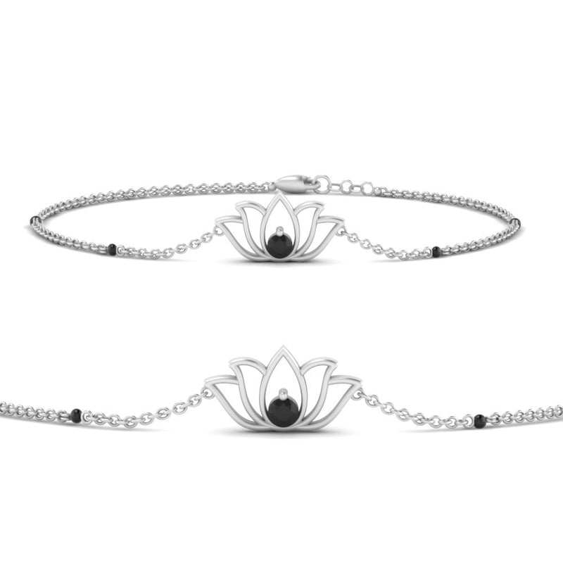 Cute Lotus Chain Bracelet