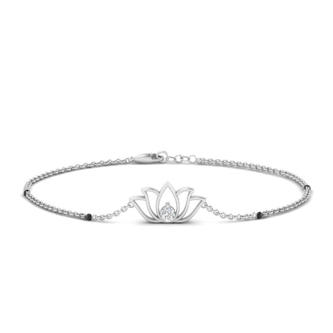 Cute Lotus Chain Bracelet