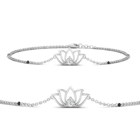 Cute Lotus Chain Bracelet