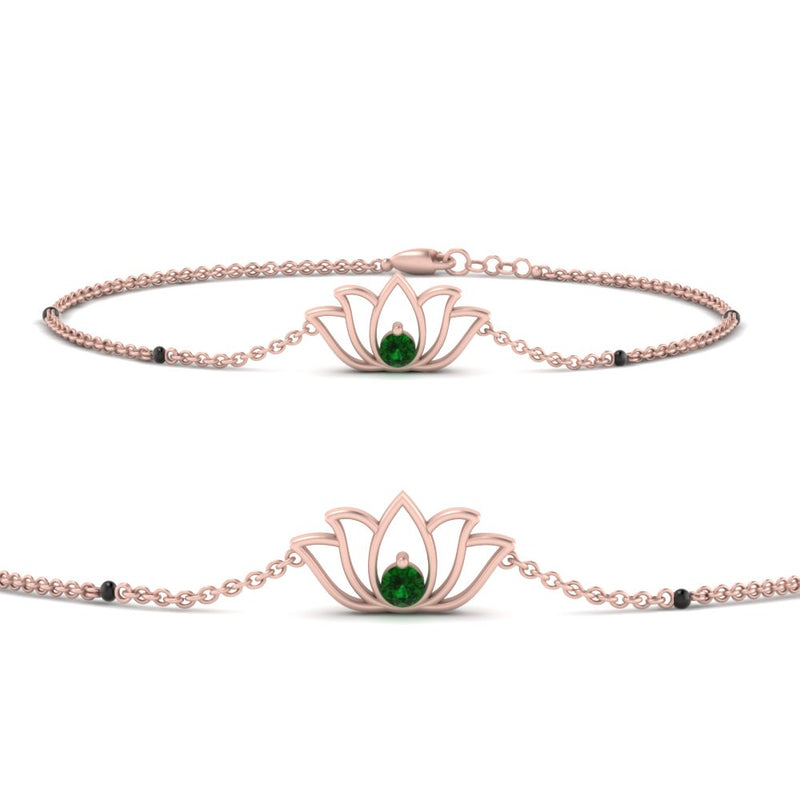 Cute Lotus Chain Bracelet
