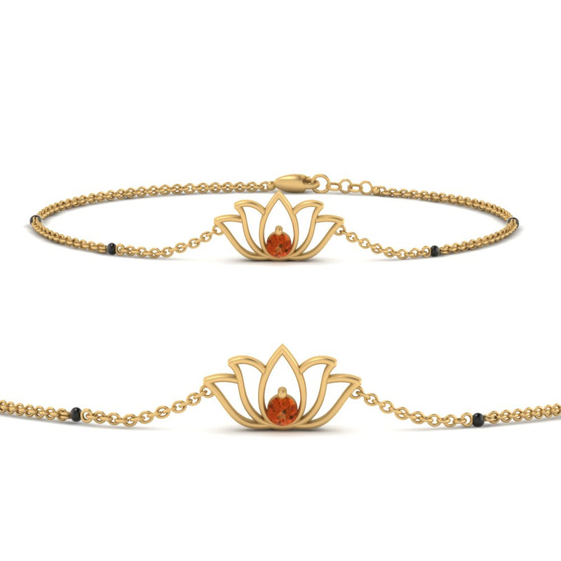 Cute Lotus Chain Bracelet