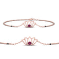 Thumbnail 11 - Cute Lotus Chain Bracelet