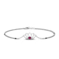 Thumbnail 4 - lotus-inspired-chain-pink-sapphire-bracelet-in-platinum-FDBRC9756GSADRPIANGLE2-NL-WG