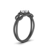Load image into Gallery viewer, love-knot-solitaire-diamond-ring-in-black-gold-FDENR9535RORANGLE2-NL-BG