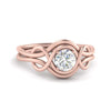 Load image into Gallery viewer, love-knot-solitaire-diamond-ring-in-rose-gold-FDENR9535ROR-NL-RG
