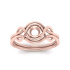 Load image into Gallery viewer, love-knot-solitaire-semi-mount-diamond-ring-in-rose-gold-FDENR9535SMRANGLE5-NL-RG
