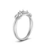 Load image into Gallery viewer, love-knot-solitaire-semi-mount-diamond-ring-in-white-gold-FDENR9535SMRANGLE2-NL-WG
