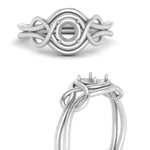 Load image into Gallery viewer, love-knot-solitaire-semi-mount-diamond-ring-in-white-gold-FDENR9535SMRANGLE3-NL-WG
