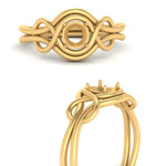 Load image into Gallery viewer, love-knot-solitaire-semi-mount-diamond-ring-in-yellow-gold-FDENR9535SMRANGLE3-NL-YG
