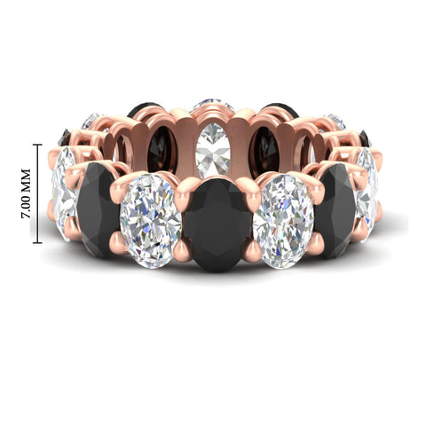 luxury-10-ct-oval-diamond-eternity-wedding-ring-with-black-diamond-in-rose-gold-fdewb8324ovgblacksleep-7.00x5.00mm-nl-rg-hw