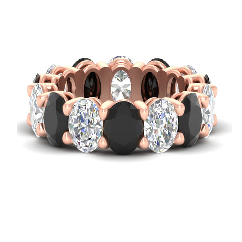 luxury-10-ct-oval-diamond-eternity-wedding-ring-with-black-diamond-in-rose-gold-fdewb8324ovgblacksleep-7.00x5.00mm-nl-rg