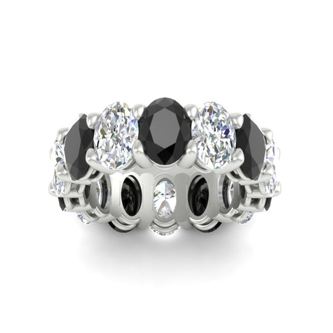 luxury-10-ct-oval-diamond-eternity-wedding-ring-with-black-diamond-in-white-gold-fdewb8324ovgblackangle5-7.00x5.00mm-nl-wg